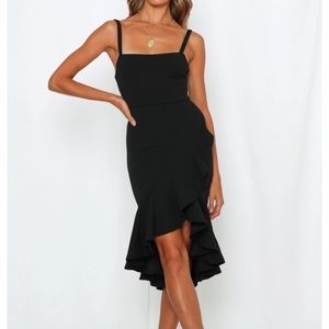 Hard to be Cool Black Midi Dress